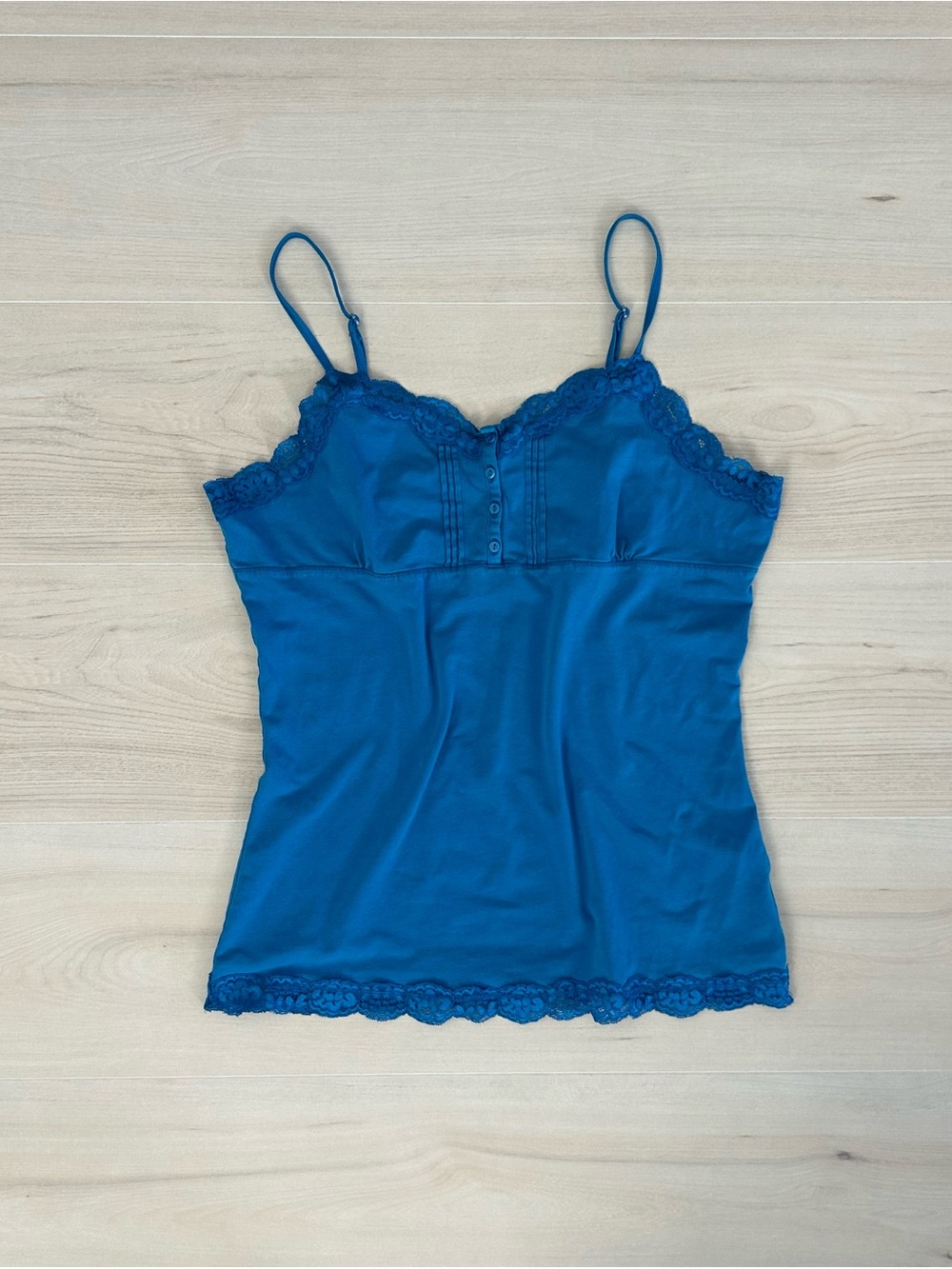 blue lace arizona jeans tank
